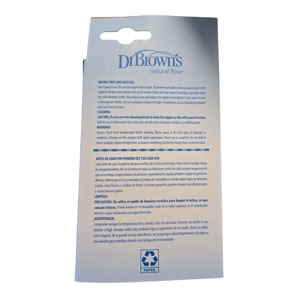 Dr. Brown's Anti-Colic Nipple 6-Pack - Y Cut Clear - Picture 3 of 3